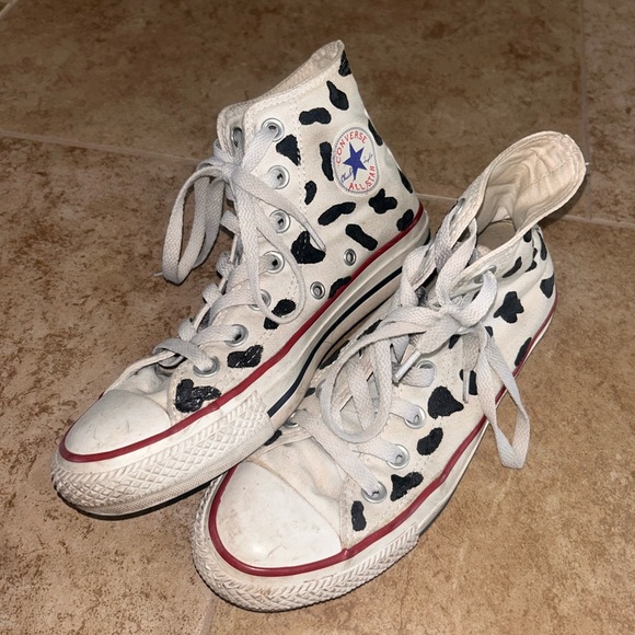 Cow Print Converse🖤 - Picture 5 of 5
